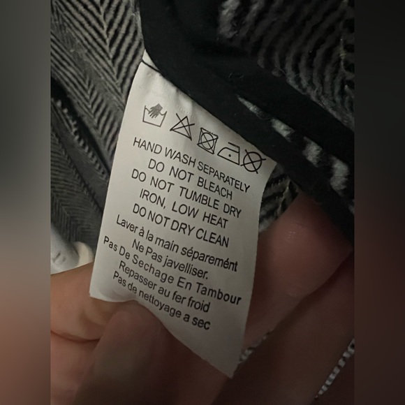 Glamorous TALL Longline Coat in Herringbone Size 4 Tall - Picture 6 of 12